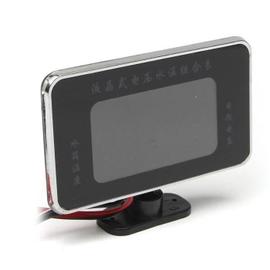 Thermomètre digital pour voiture DC12v Prise de vue en contre-jour Mini thermomètre écran LCD Thermomètre intérieur et extérieur Sans batterie thermomètre universel pour automobile Accessoires 