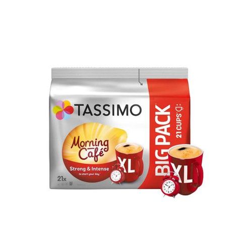 Capsules De Café Tassimo Morning Cafe Xl (Compatibles Avec Les Machines À Capsules Bosch Tassimo), 21 Pcs.