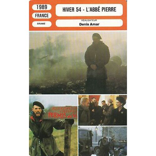 Fiche Monsieur Cinema Hiver 54 - L' Abbé Pierre