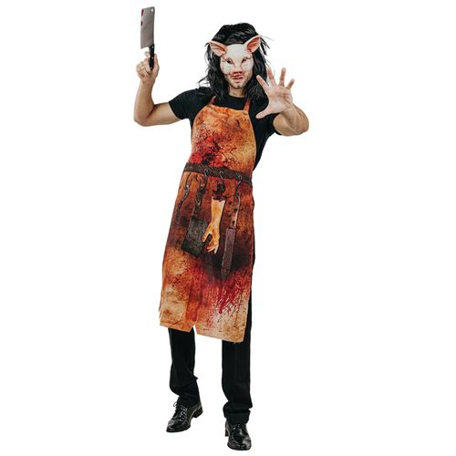 Déguisement Boucher Ensanglanté Halloween Adulte