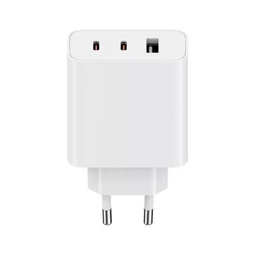 Chargeur Mural Xiaomi 67w Gan Charger 2c1a + Câble De Données Usb-C Blanc