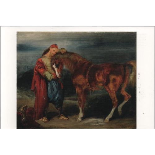Carte Postale Theme Art Musee Peinture Eugene Delacroix - Jeune Turc Caressant Son Cheval - Non Ecrite