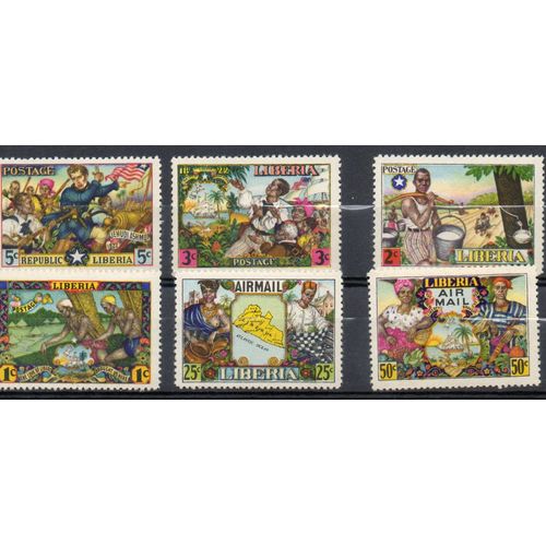 Liberia Timbres Indépendance Nationale