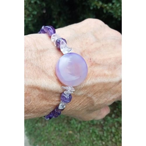 Bracelet Jade Et Améthyste