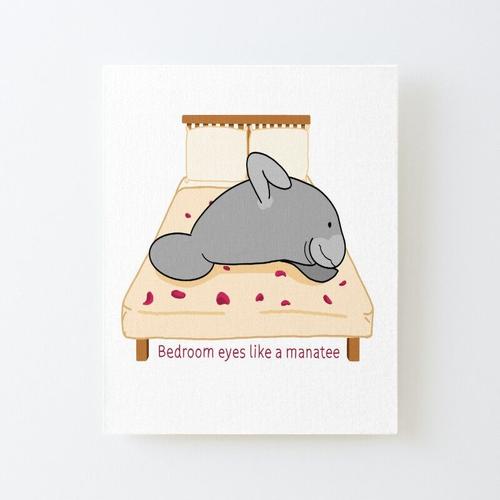 Canevas imprimer Bedroom Eyes Like A Manatee - Taylor Swift Misheard Paroles Impression sur toile DIY installer 40x50cm