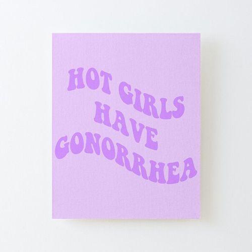 Canevas imprimer Les filles chaudes ont la gonorrhée Impression sur toile DIY installer 40x50cm
