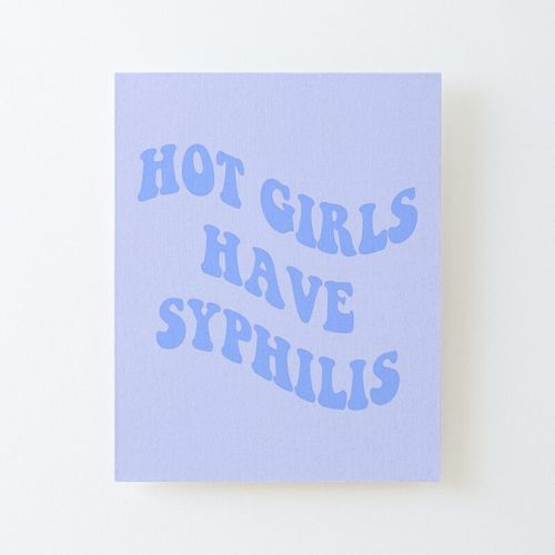 Canevas imprimer Les filles chaudes ont la syphilis Impression sur toile DIY installer 40x50cm