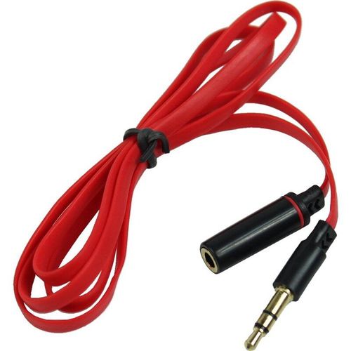 Câble d'extension Audio (rouge), 90cm 3.5mm mâle à femelle, connecteur Jack M/F pour casque d'écoute, 2 pièces