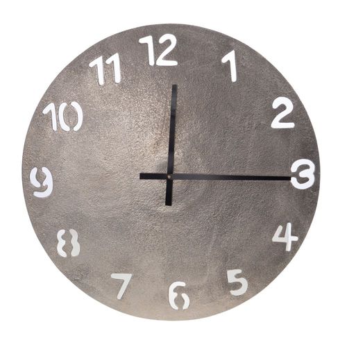 Horloge en Aluminium Silver 50 cm