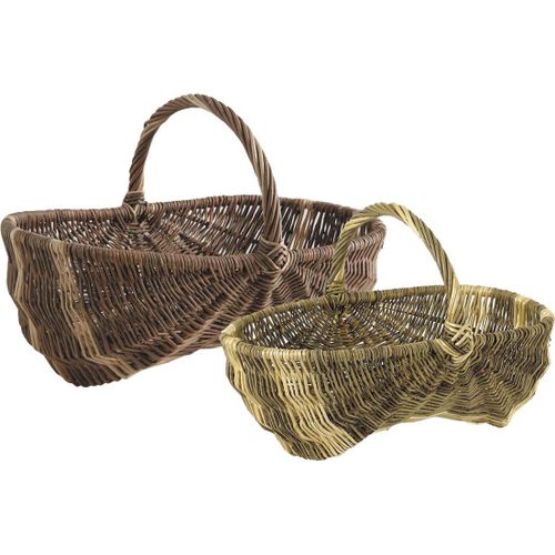 Panier bourguignon en osier Lot de 2