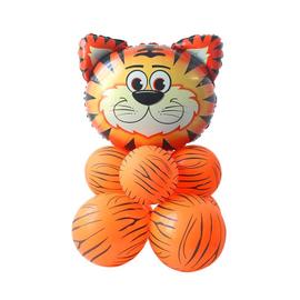 Ballon Anniversaire, Animaux de la Jungle, en Aluminium - Aux Feux