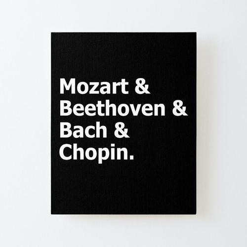 Canevas imprimer Mozart Beethoven Bach Passionné de musique Chopinal Impression sur toile DIY installer 40x50cm