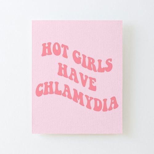 Canevas imprimer Les filles chaudes ont la chlamydia Impression sur toile DIY installer 40x50cm