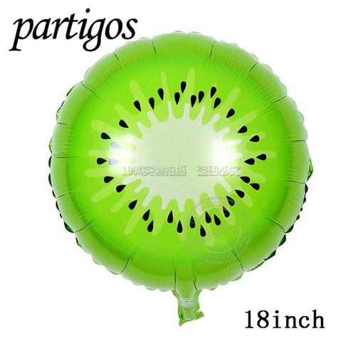 18inch Kiwifruit - 1 Pièces Fruits Légumes Ballons Summer Party Décor Fraise Ananas Pastèque Ballon Hélium Hawaï Party Décor De Fruits Tropicaux