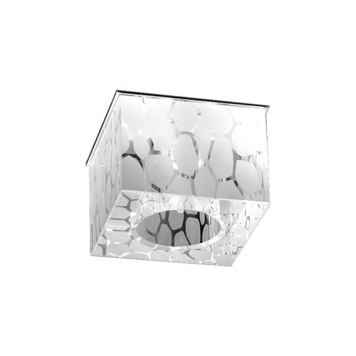 Plafonnier Cristaldream, Argent, 16x30x9 Cm