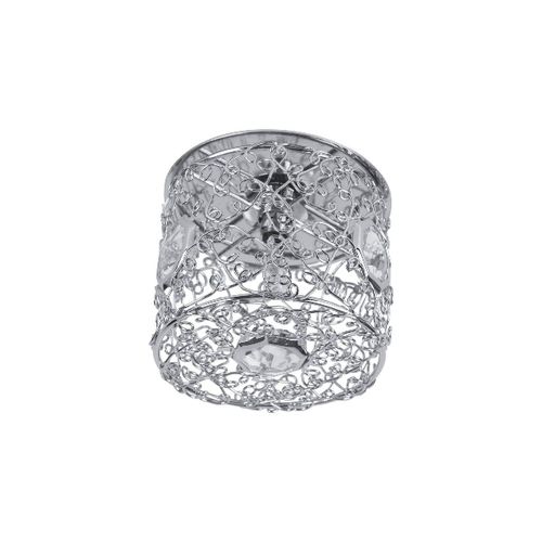 Plafonnier Cristaldream, Argent, 72x17x24 Cm