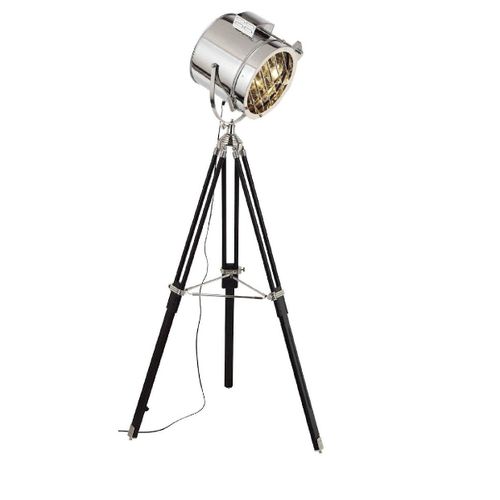 Lampadaire Movie, Argent, 45x45x175 Cm