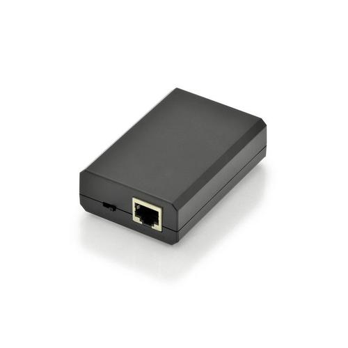 DIGITUS Professional DN-95205 - Répartiteur alimentation sous Ethernet (Power over Ethernet - PoE) - DC 34 - 57 V - 24 Watt - connecteurs de sortie : 1 - noir