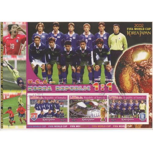Somalie Timbre Coupe Du Monde De Football 2002