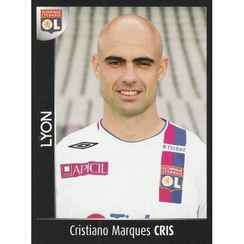 N° 193 - Stickers Image Vignette Panini - Foot 2008 - Cristiano Marques Cris - Lyon - Olympique Lyonnais