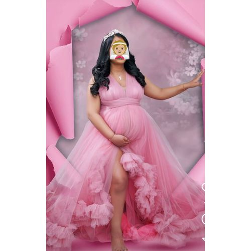 Robe De Grossesse Froufrou Rose Taille Unique Neuve