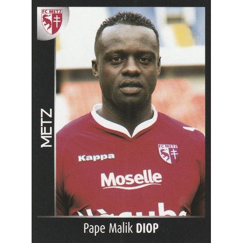 N° 244 - Stickers Image Vignette Panini - Foot 2008 - Pape Malik Diop - Fc Metz