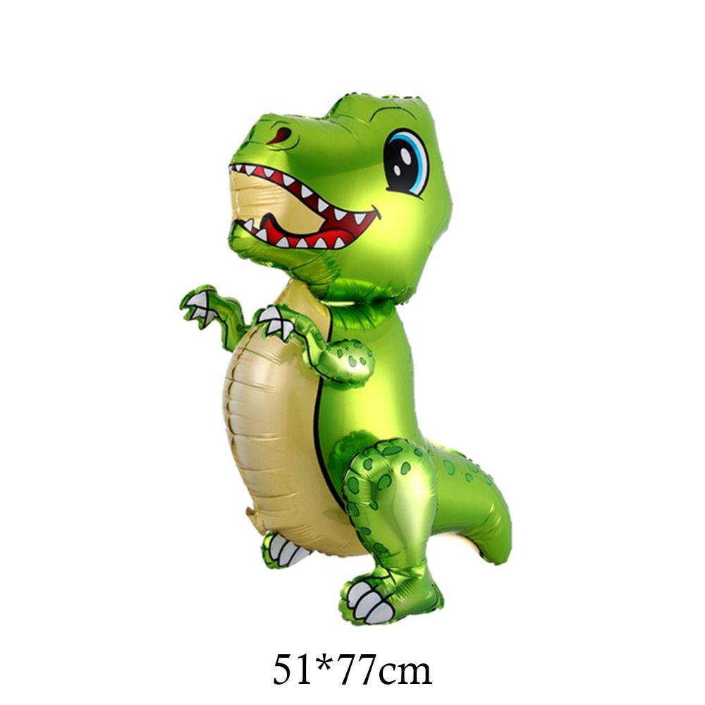 Comme Image - Grands Ballons En Forme De Dinosaure En Feuill...
