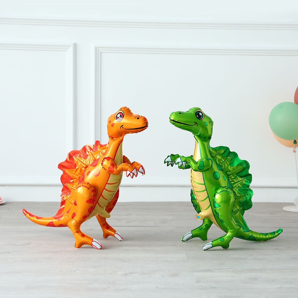 Comme Image - Grands Ballons En Forme De Dinosaure En Feuill... - 4