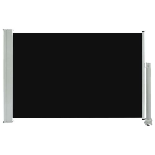 Auvent Latéral Rétractable De Patio 60x300 Cm Noir Yueyinnkeji