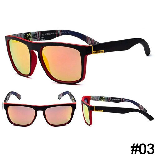 Lunettes De Soleil Classiques À Monture Carrée Pour Hommes Et Femmes,Lunettes De Sport Vintage,Lunettes De Plage En Plein Air,Lunettes De Surf,Nuances Colorées,Uv400 - Type A-03