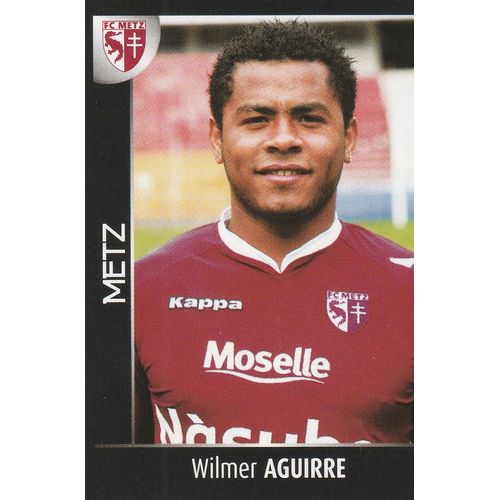 N° 256 - Stickers Image Vignette Panini - Foot 2008 - Wilmer Aguirre - Fc Metz