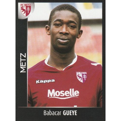 N° 258 - Stickers Image Vignette Panini - Foot 2008 - Babacar Gueye - Fc Metz