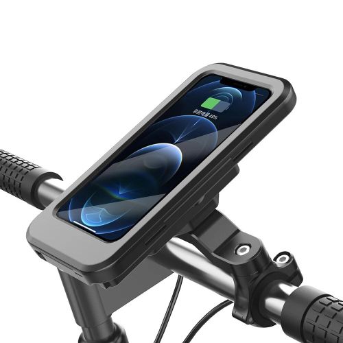 Support De Téléphone Portable Étanche Pour Moto,Support De Charge Usb,Chargeur Sans Fil 15w,Écran Tactile Universel