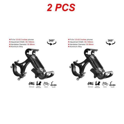 Support De Téléphone En Métal Pour Vélo,Alliage D'aluminium,Anti-Ald Hurbike,Promve Ket Ket,Clip Gps,Support De Téléphone Universel Pour Tous,1 Pièce,2 Pièces - Type Style F 2pcs #U