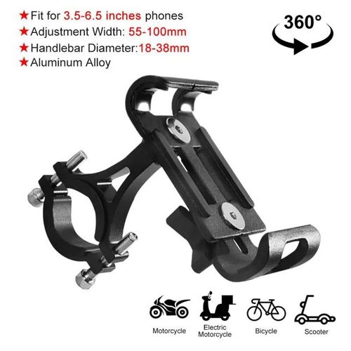 Support De Téléphone En Métal Pour Vélo,Alliage D'aluminium,Anti-Ald Hurbike,Promve Ket Ket,Clip Gps,Support De Téléphone Universel Pour Tous,1 Pièce,2 Pièces - Type Style F 1pc #U