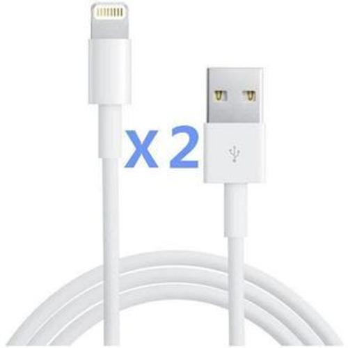 RongLe? Lot de 2 Cables USB Chargeur Iphone 7 Plus/7/6S/6/SE/5S/5C/5