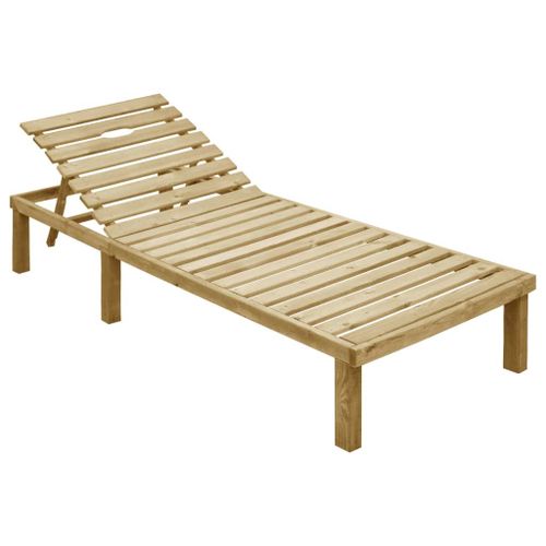Chaise Longue Avec Coussin Rouge Bois De Pin Imprégné Yueyinnkeji Type1