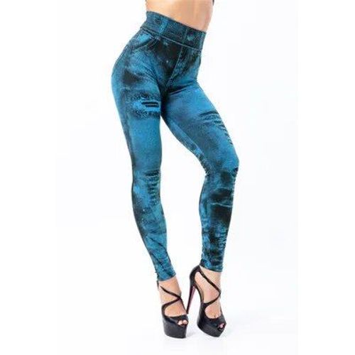 Pantalon De Sport Taille Haute Pour Femme,Faux Jean Push-Up,Pantalon Crayon Slim,Leggings De Gym,Faux Denim Élastique,Sexy,Printemps