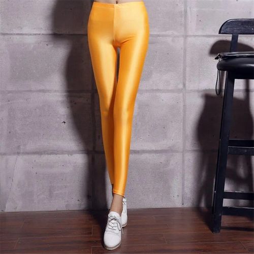 Fjkendny-Leggings Fluorescents Brillants Colorés Pour Femme,Viser Artificiel Astiques Ique Dex,Connaissance Chaude,Viser Décontractés