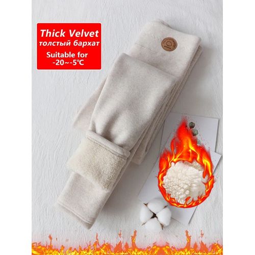 Leggings Chauds Pour Femmes,Pantalons Thermiques En Polaire,Gris,Taille Haute,Leggings D'hiver En Velours Épais Pour Femmes