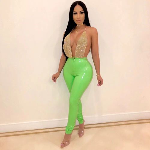 Leggings En Similicuir Pu Pour Femmes,Optique,Noir,Push-Up,Taille Haute,Grande Taille,Hiver,Pantalon Sexy,2022