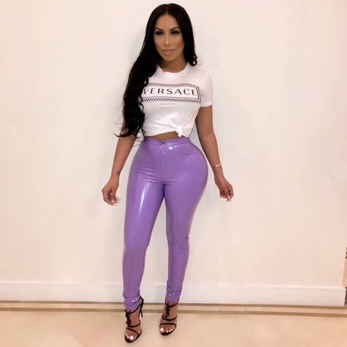 Leggings En Similicuir Pu Pour Femmes,Optique,Noir,Push-Up,Taille Haute,Grande Taille,Hiver,Pantalon Sexy,2022