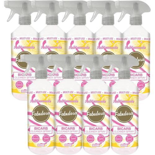 Pink Lemonade Spray nettoyant au bicarbonate de soude, multi-usages, multi-surfaces et anti-odeurs, 500 ml, vendu par lot de 9 unités, Pink Lemonade