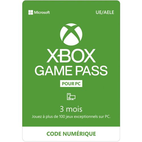 Code Microsoft Game Pass Pc 3 Mois