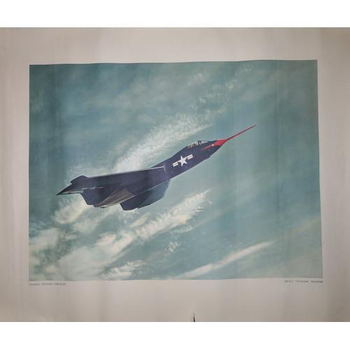 Chance Vought Cutlass (Prototype) Gravure 1950 (Aviation Us Navy)