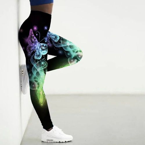Leggings De Sport Taille Haute Pour Femmes,Collants À Imprimé Papillon 3d,Pantalon De Yoga,Legging De Gym,Leggings D'entraînement Pour Femmes,Sexy,Xs-8xl