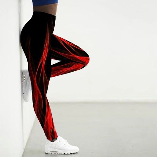 Leggings De Sport Femmes 3d Numérique Enquêter Imprimé Collants Yoga Pantalon Flamme Gym Vêtements Femme Workout Leggins Dames Xs-8xl