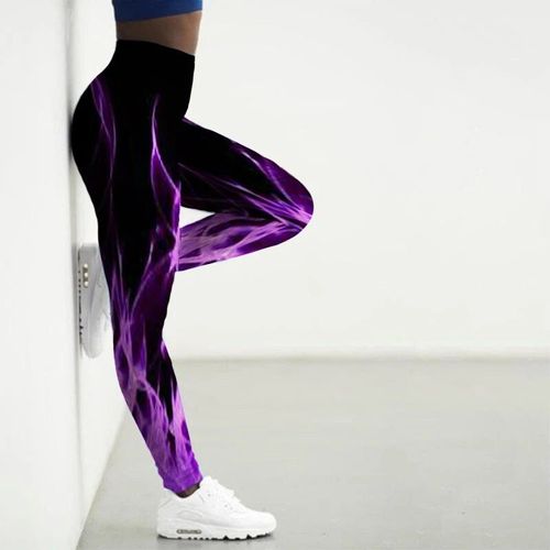 Leggings De Sport Femmes 3d Numérique Enquêter Imprimé Collants Yoga Pantalon Flamme Gym Vêtements Femme Workout Leggins Dames Xs-8xl