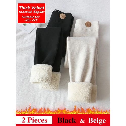 Leggings D'hiver En Velours Thermique Pour Femmes,Collants Amincissants En Coton Avec Pantalon Polaire,Noir Extensible,Gris Épais Et Chaud Pour Femmes