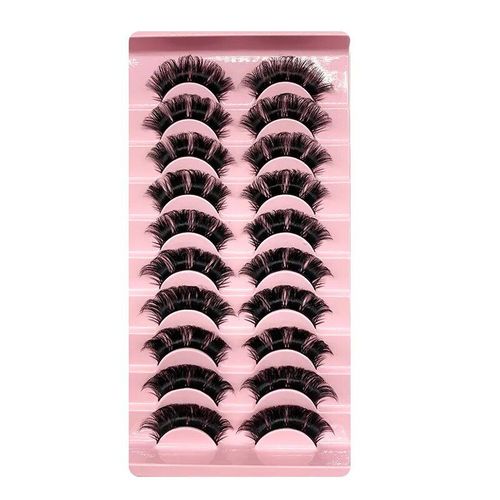Faux-Cils En Vison 3d Volume Russe,10/5 Paires,Faux Cils,Cadeau De Maquillage - Type 10pairsj-11